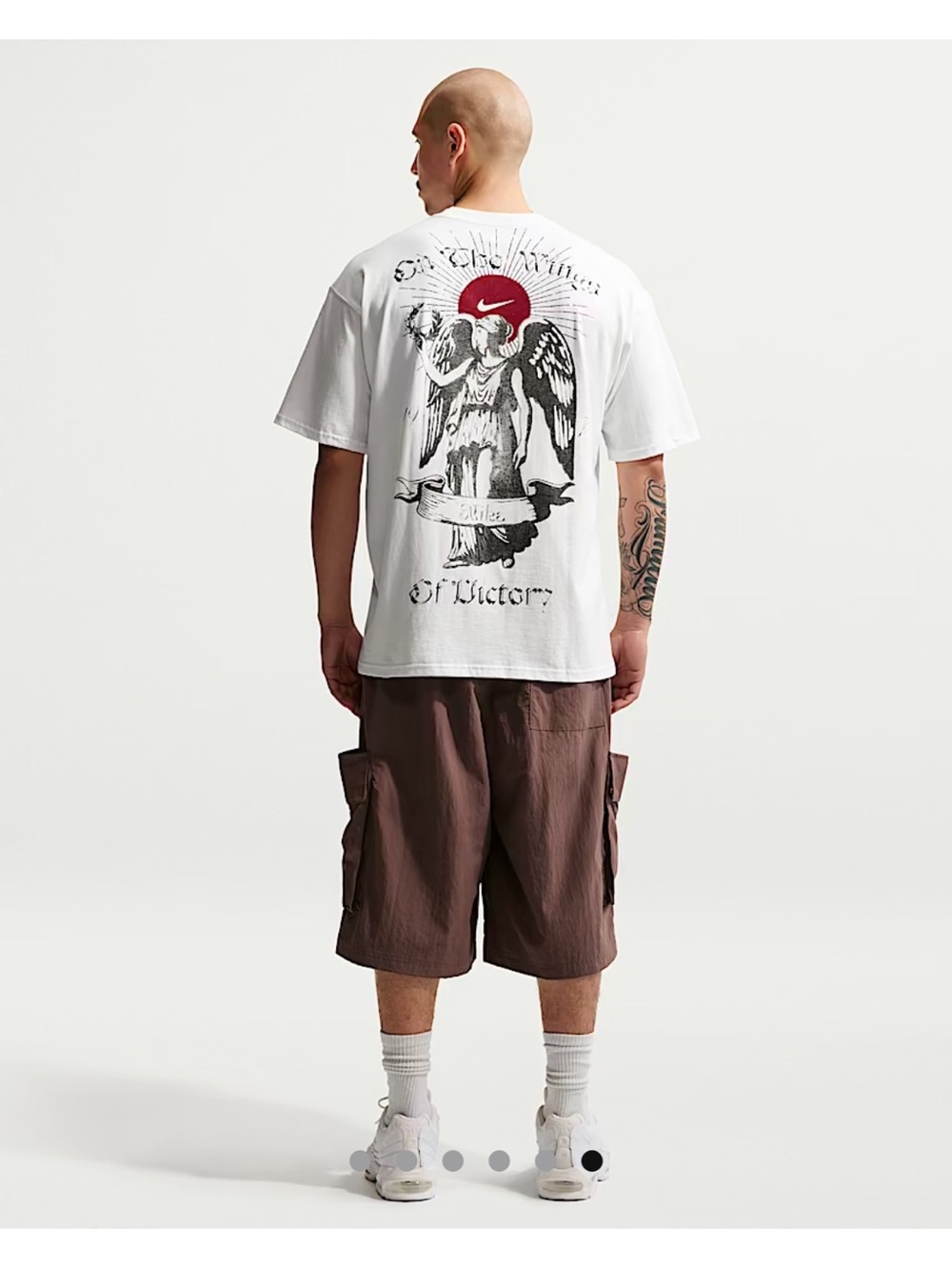 Nike White Short-Sleeve Crew Tee